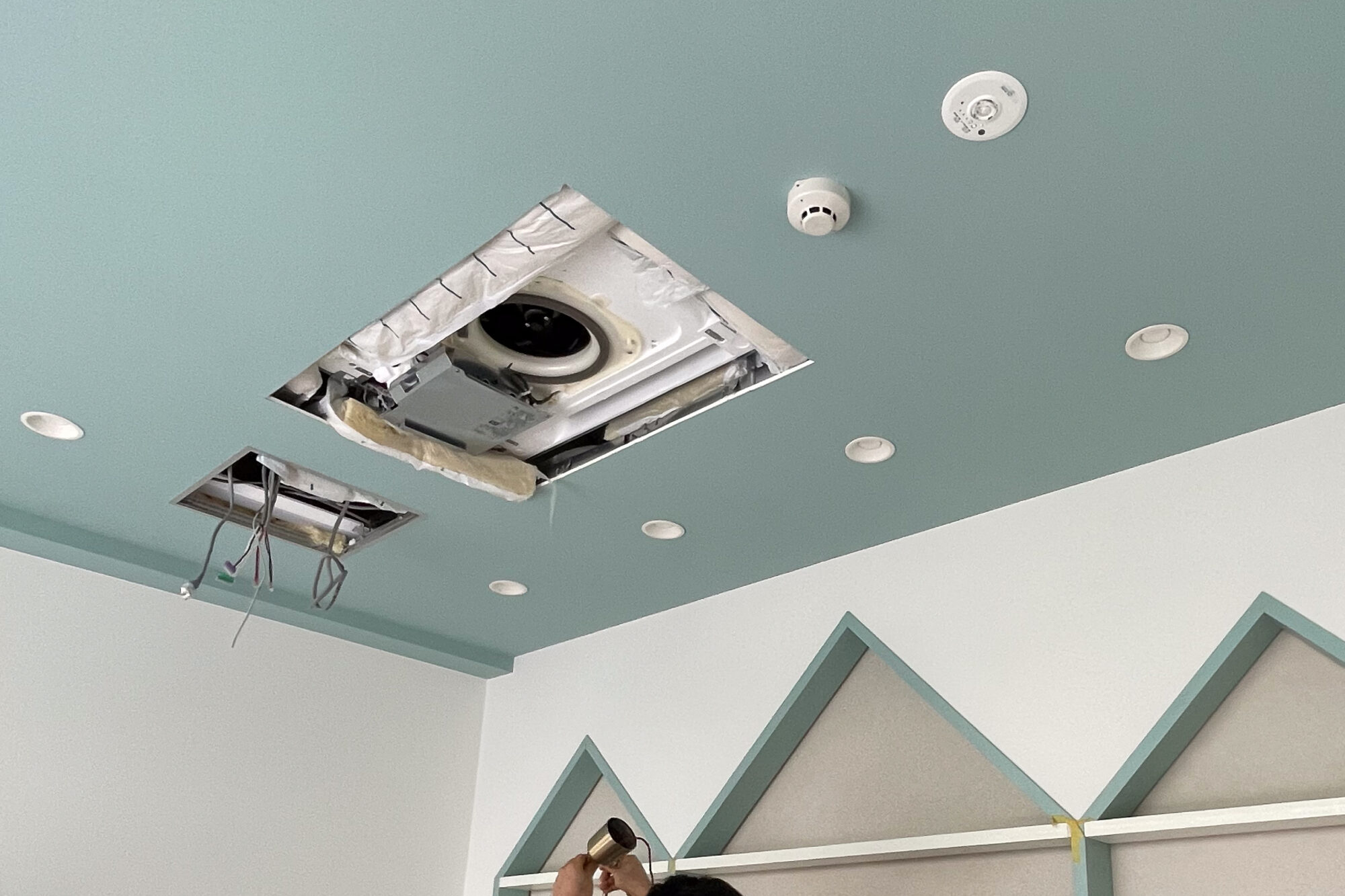 エアコンがなく暑かった現場